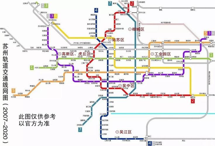 【苏州】市场 :买房跟着 走 奉上苏州轨道交通线网图
