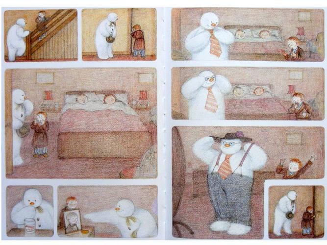 儿童绘本故事推荐雪人无字书