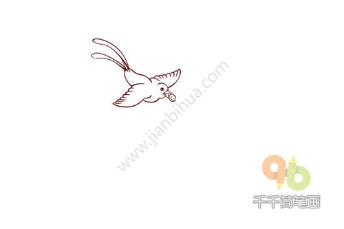 成语大全精卫填海简笔画