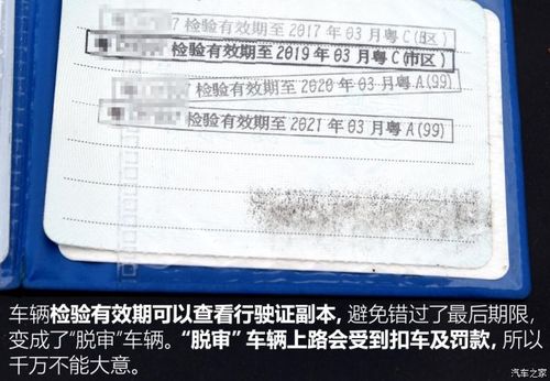车辆检验有效期可查看自己的行驶证副本.