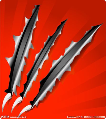 划破纸张的利爪图片