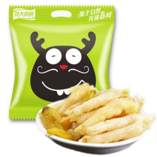 【京东超市】龙大肉食 泡椒凤爪 小包装 香辣 休闲零食 山椒 30g*10袋