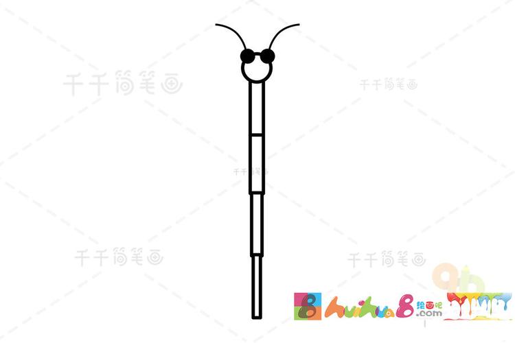 竹节虫简笔画