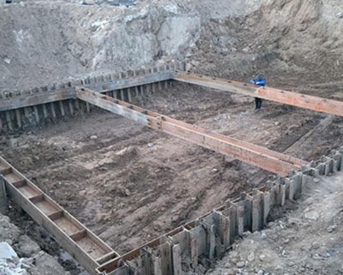 中阳18米钢板桩施工报价拉森钢板桩施工