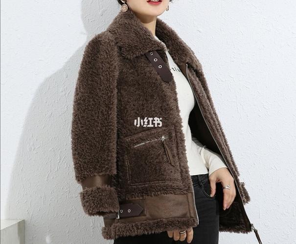 秋冬新款复合皮毛一体女装颗粒绒中长款真羊_颗粒_皮毛一体_女装_毛绒
