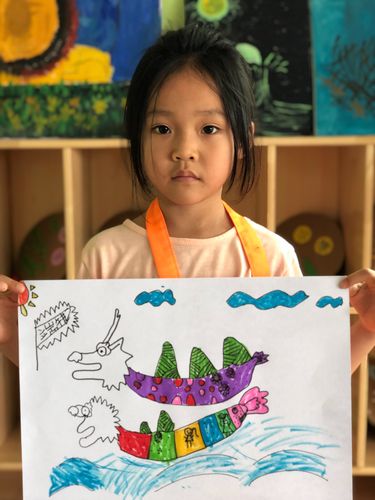 创意绘画班"端午节-赛龙舟"