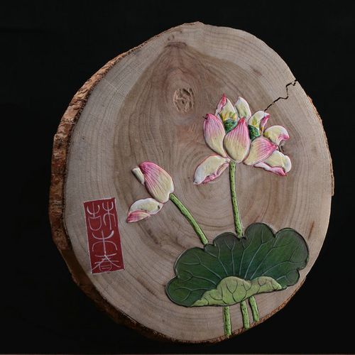 纯手工樟木圆饼画 老樟木风化木板画 禅意挂画 来图来样 价