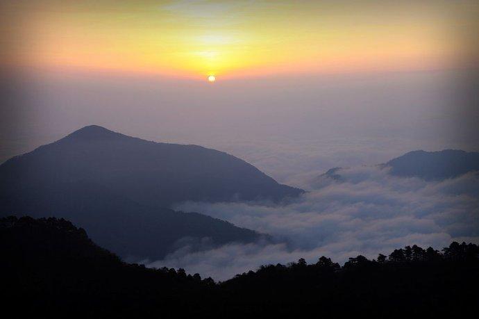 佛教圣地---九华山日出云海