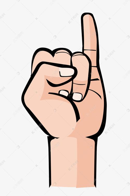 竖起小拇指手势