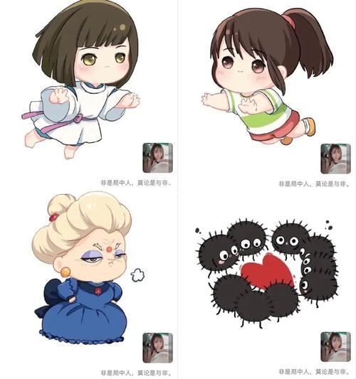 q版千与千寻 太可爱了!这一组不管做头像_千与千寻_头像_素材_头像