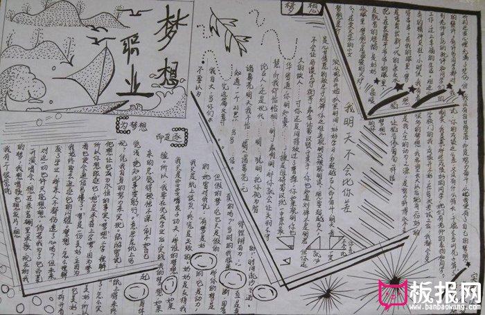 我的理想手抄报图片,职业生涯规划