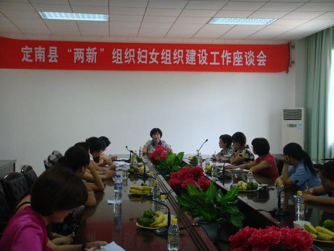 市妇联副主席罗云一行到定南县就"两新"组织妇女组织建设情况进行调研