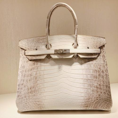 客人定制 爱马仕女款包新款 鳄鱼 喜马拉雅 bk35cm 银扣 纯手工定制