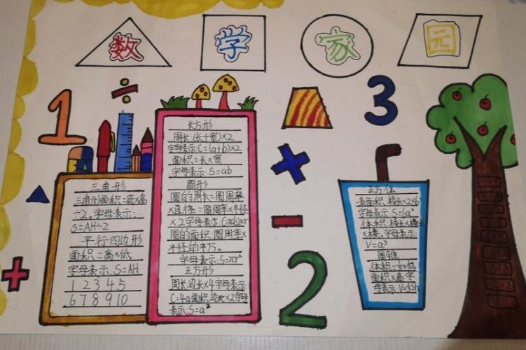 趣味数学 ,快乐无限——榆林高新第一小学四年级一班数学手抄报作品