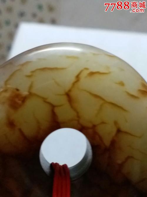 高古玉平安扣,老玉挂件,有瑕疵具体看图