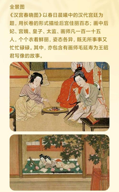 同心画室水墨课程——赏析第十期. 仇英《汉宫春晓图》
