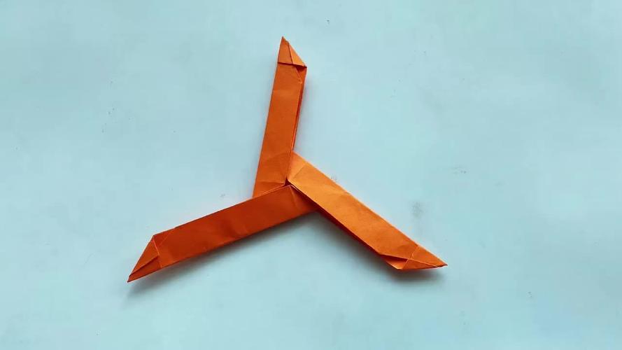 教你折纸狩猎回旋镖,简单好玩,能飞回来