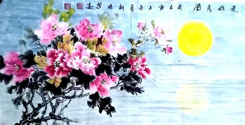 写尽牡丹富贵之气韵记实力派画家王新明