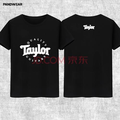 泰勒斯威夫特taylor swift周边款t恤男女潮圆领短袖纯棉男女 黑色 s