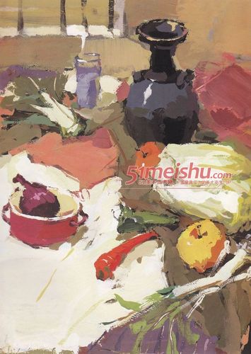 色彩静物构图作品欣赏01