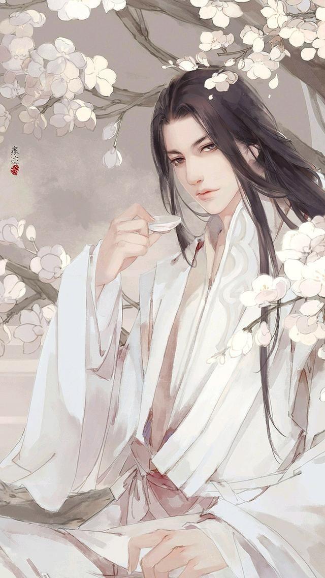 100张古风美男图片妖孽高清精选唯美古风美男插画壁纸
