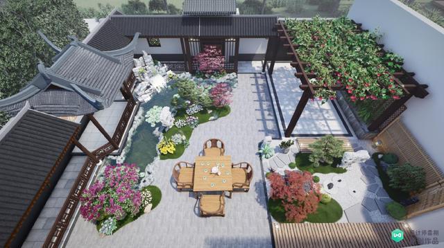 85平别墅小院竟造出四合院的感觉看完5大空间设计图服气