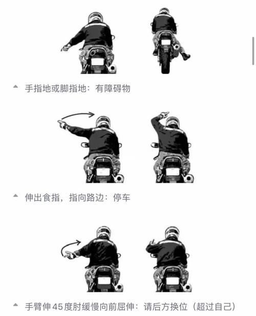 骑士手势语_摩托车