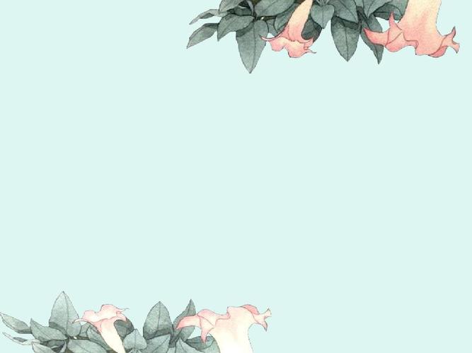 素雅淡然的ppt模板