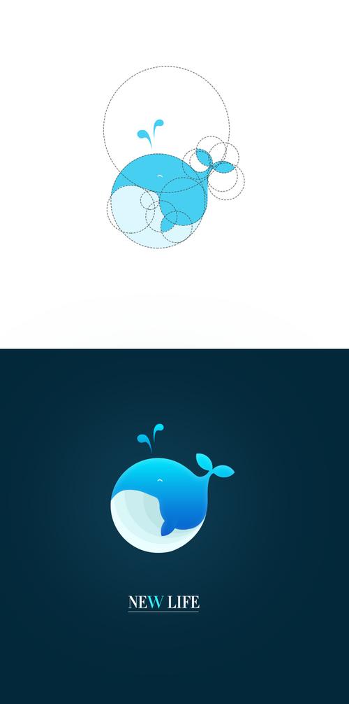 积极向上的鲸鱼