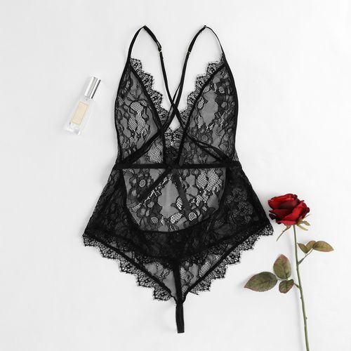 sexy laced lace romper