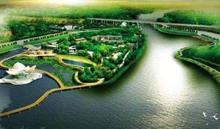 西安浐灞国家湿地公园位于灞河与渭河交汇口区域,毗邻泾渭湿地省级