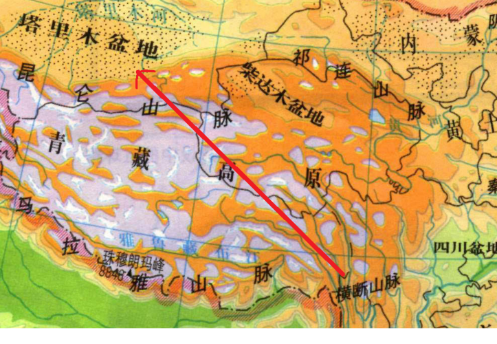 在青藏高原下面开挖一个燧道,让横断山区国际河流的水自流到新疆