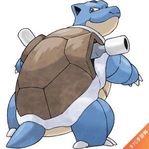 神奇宝贝超级水箭龟简笔画