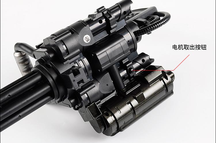 儿童手摇版加特林水弹枪可手动发射子弹水晶弹电动连发玩具枪男孩