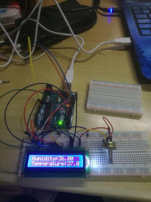 用arduino做一个有显示屏的温湿度感应装置