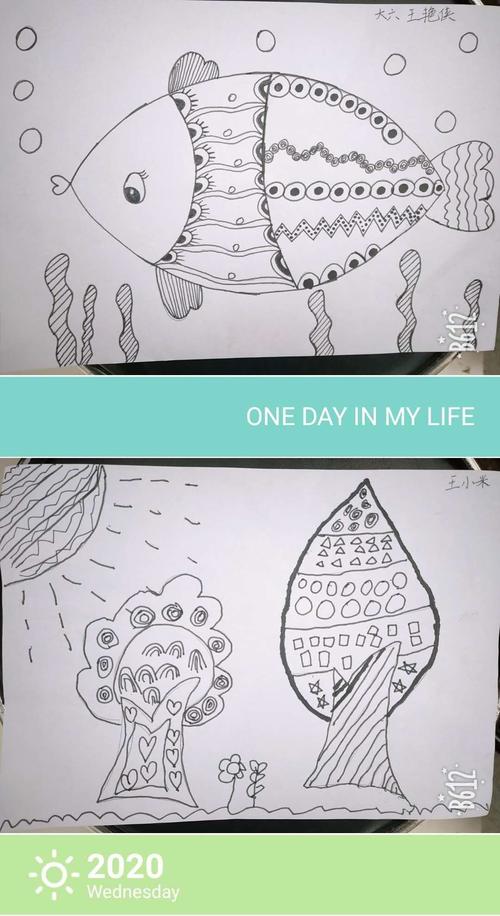 铭记春天——乐幼第八期空中教研之线描画篇 大班老师作品