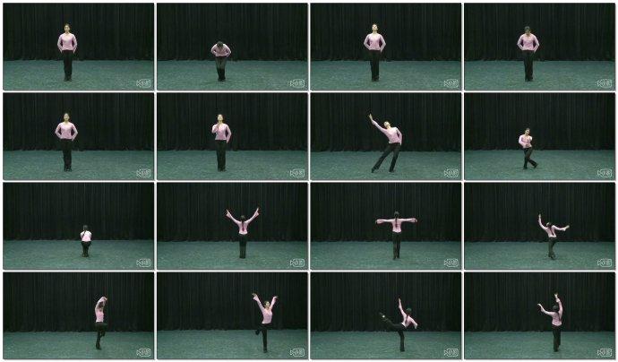 中国古典舞徒手身韵女班教材组合vcd1