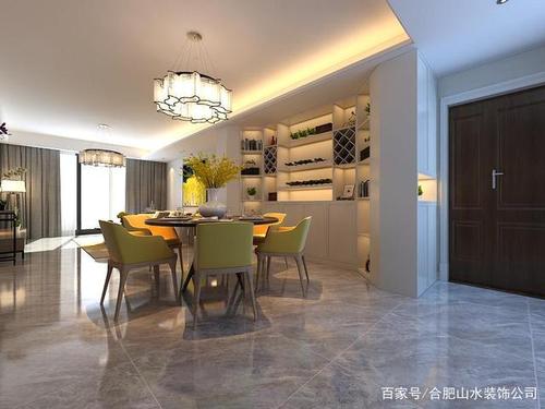 132平三室两厅现代简约风格餐厅装修效果图