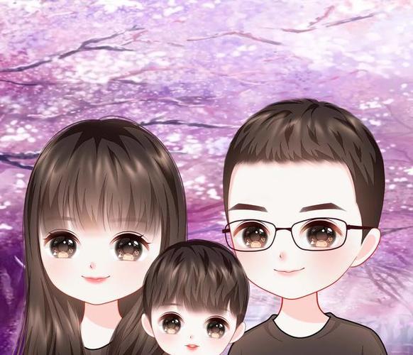 幸福靠自己争取,简单美好的一家三口,四口头像