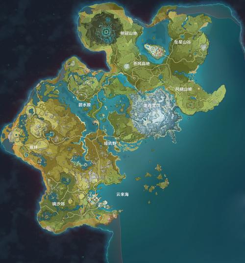 原神大地图都有什么原神大地图一览