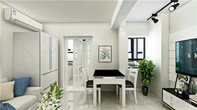两室一厅装修效果图!72平简约风美观别致,空间利用太棒了,晒晒