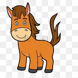 黑白漫画马头像图片