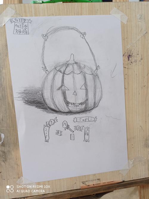 表现素描入门上1班《南瓜灯》
