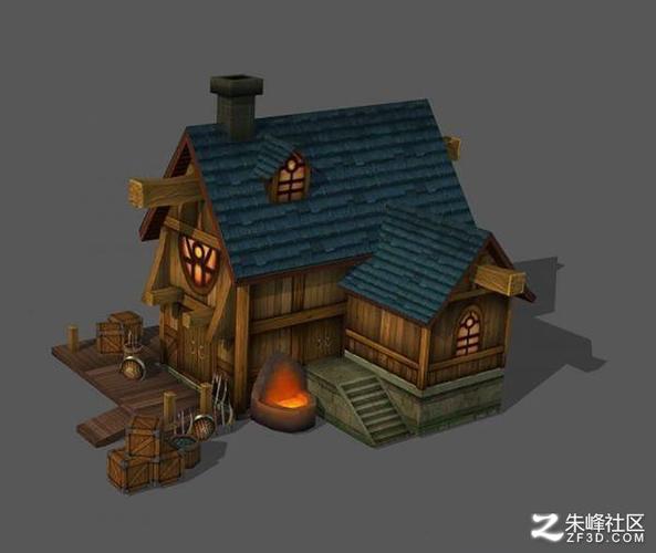 铁匠铺场景3d模型下载