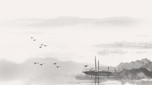 水墨ppt背景素材1