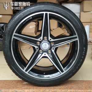 奔驰18寸c200原厂拆车件戴卡轮毂 e260l前后配e300c180lc260/e级