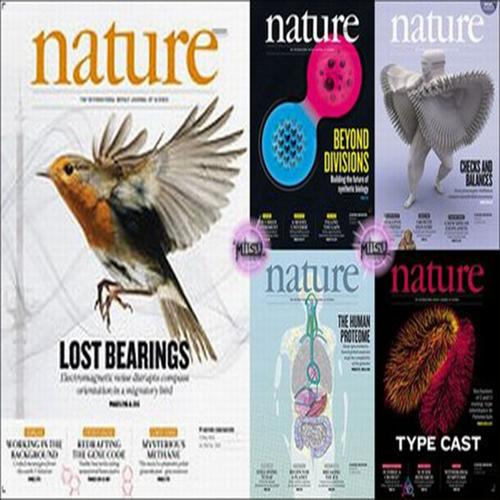 英国版nature自然杂志2014年5月刊合集全5本