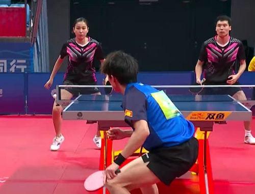 32孙闻钱天一战胜林高远黄颖琦夺得全运会乒乓球混双铜牌
