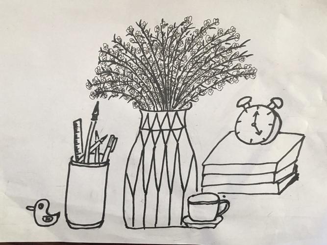 三(4)班《静物一家》优秀作品展