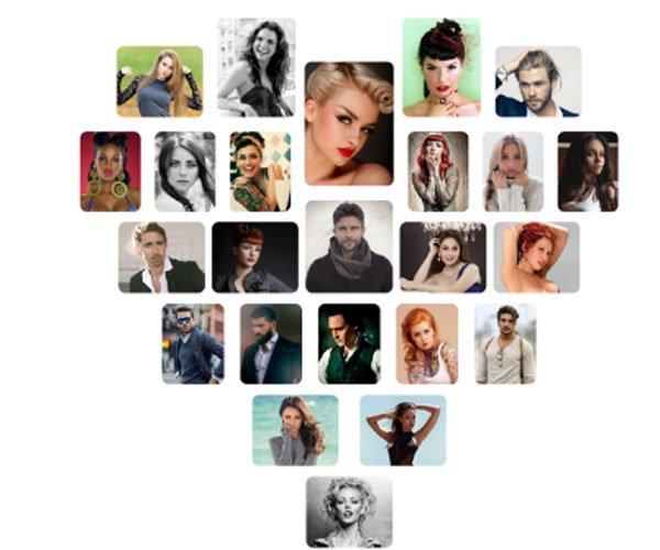 原来爱心图片是用美图秀秀制作的,现在美图秀秀上点击拼图模式,然后